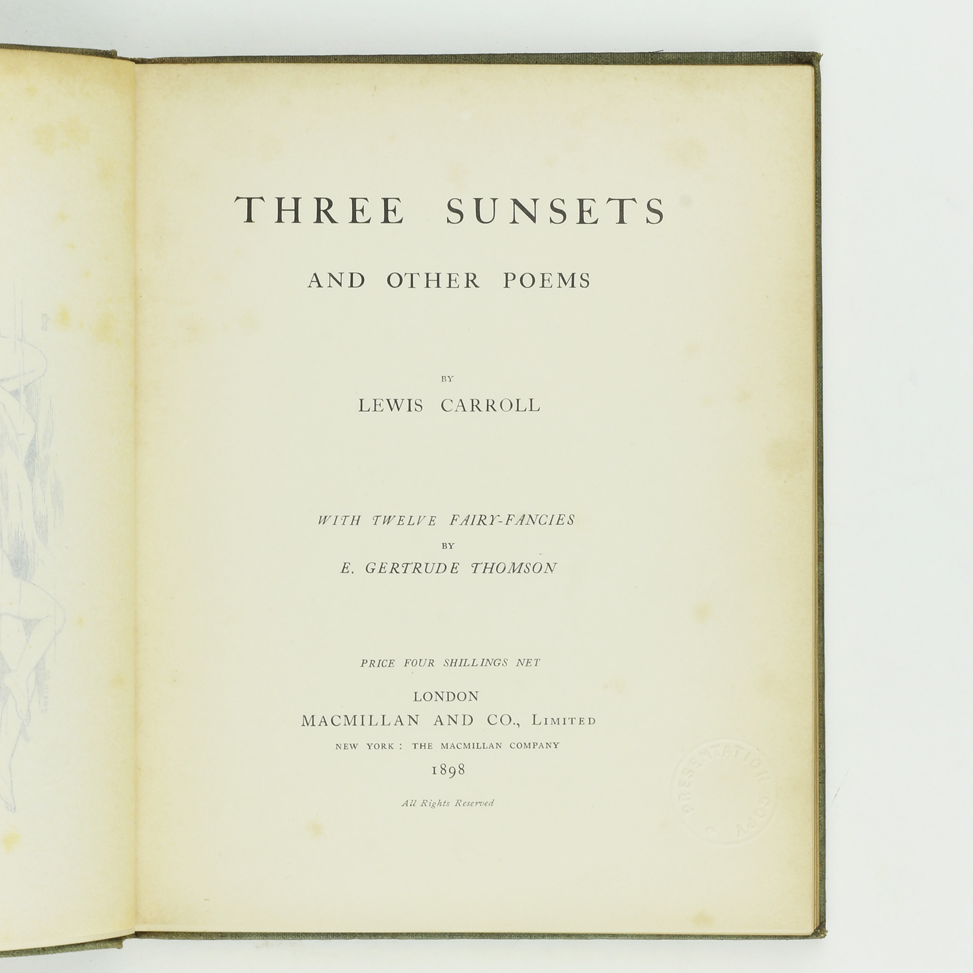 Three Sunsets And Other Poems by Lewis Carroll