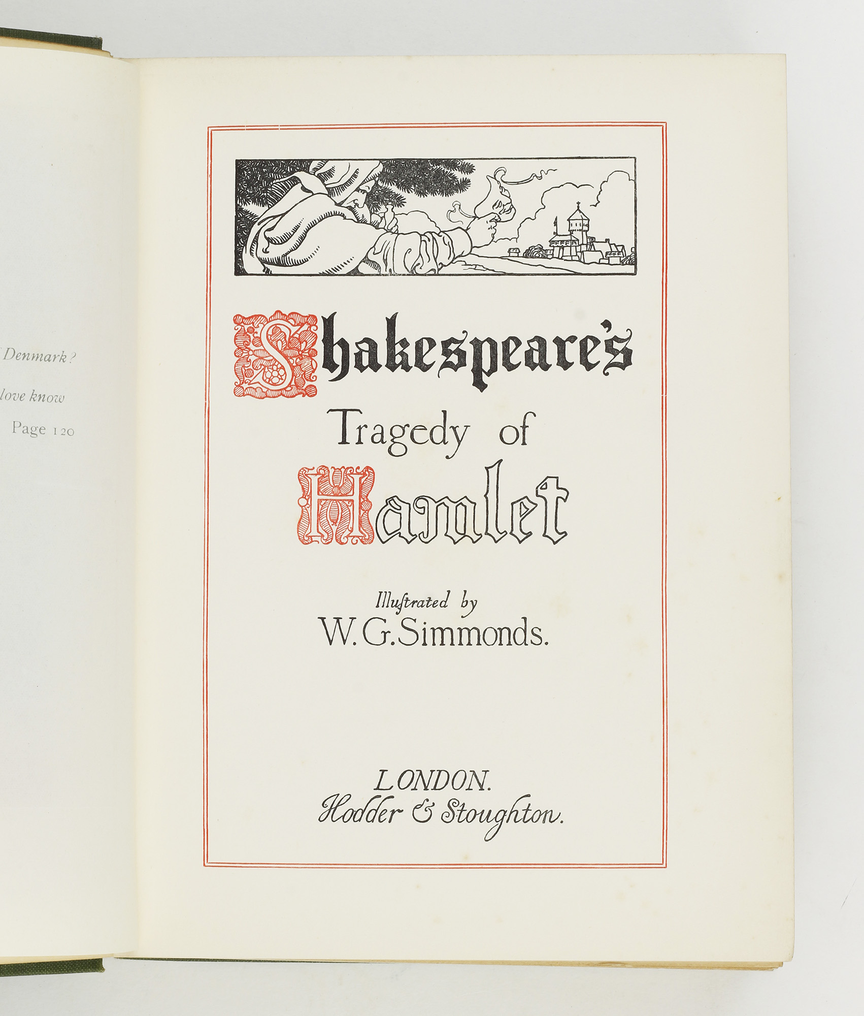 Shakespeare's Tragedy of Hamlet by SHAKESPEARE, William - Jonkers Rare Books