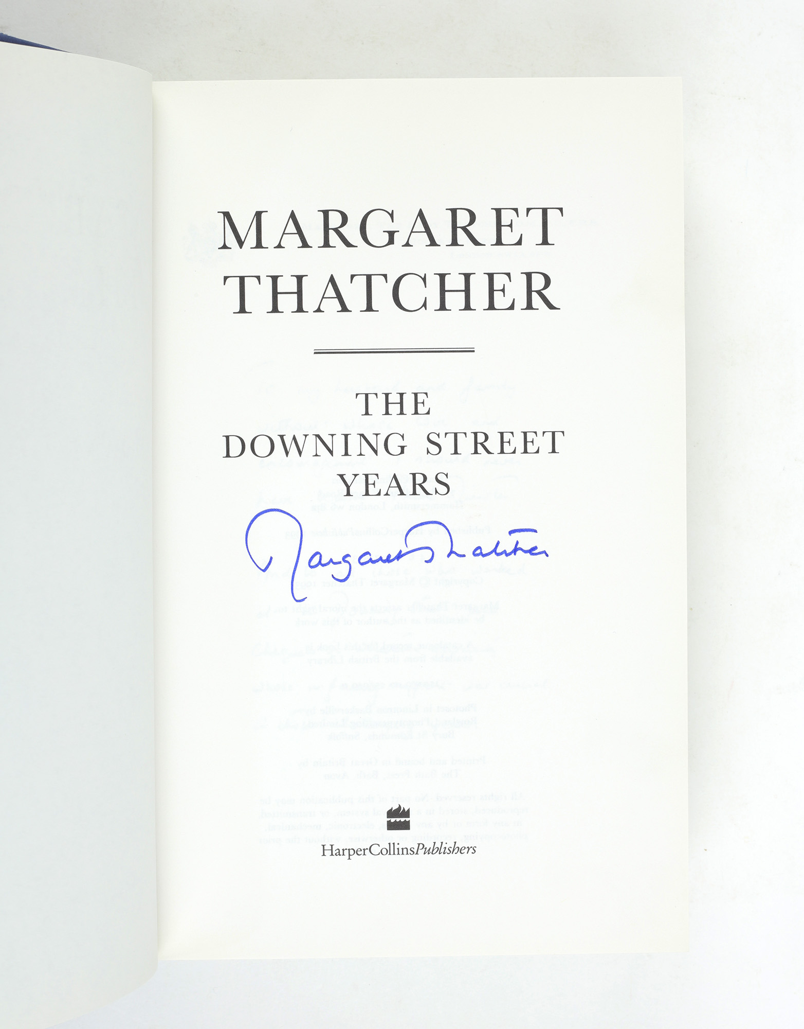 The Downing Street Years by THATCHER, Margaret - Jonkers Rare Books