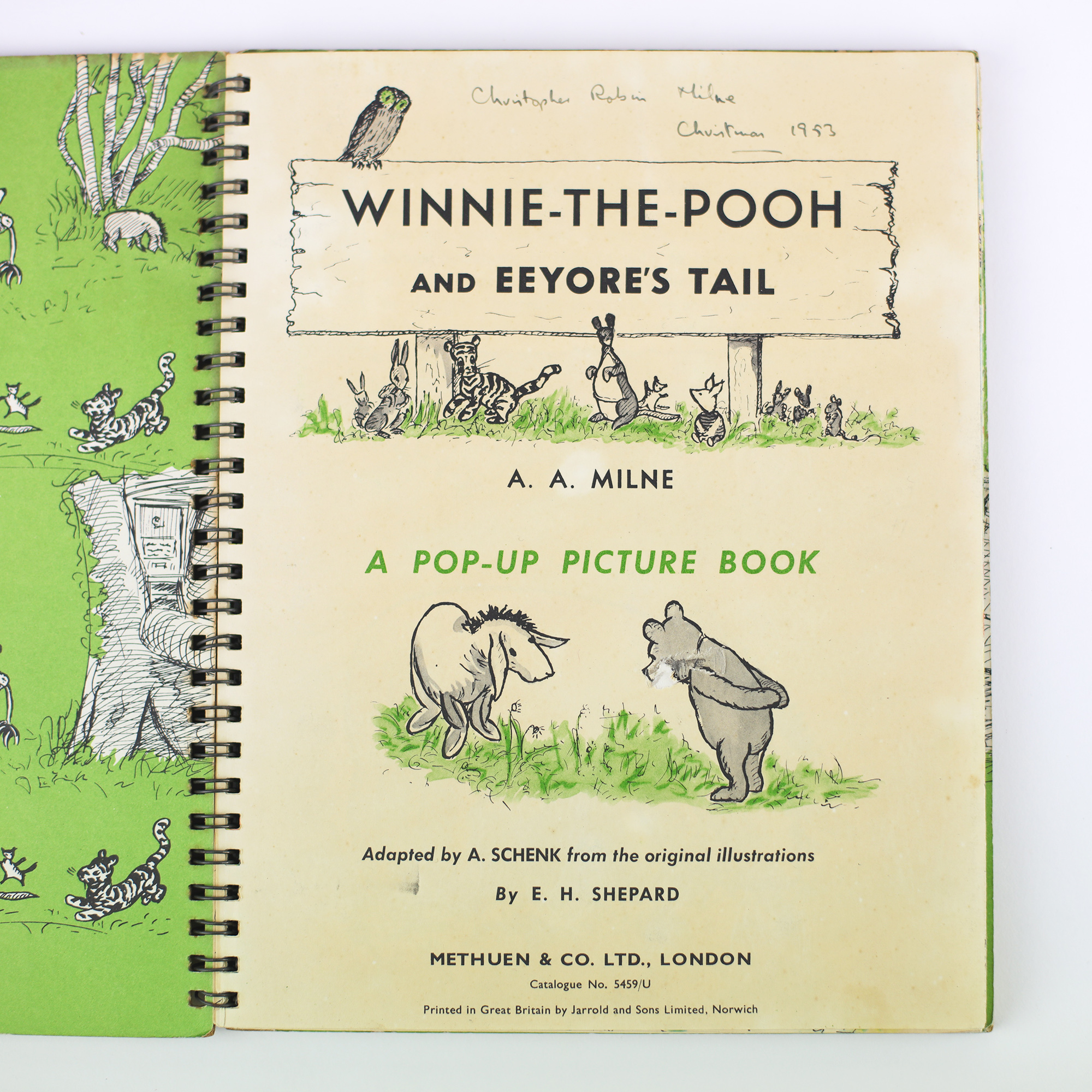 Winnie the Pooh and Eeyore's Tail by MILNE, A.A. - Jonkers Rare Books