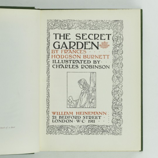 The Secret Garden by Frances Hodgson Jonkers Rare Books