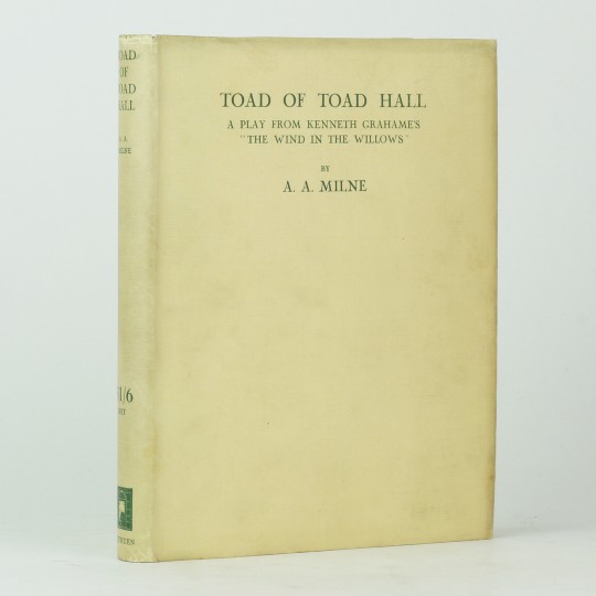 Toad Of Toad Hall By Milne A A Jonkers Rare Books