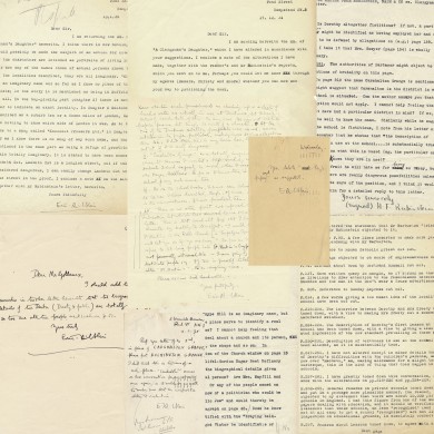 Publisher's Archive of Correspondence Relating to a Clergyman's Daughter - ,
